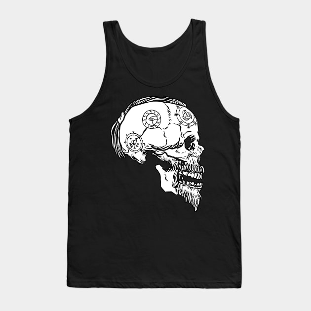 Viking Skull Tank Top by LR_Collections